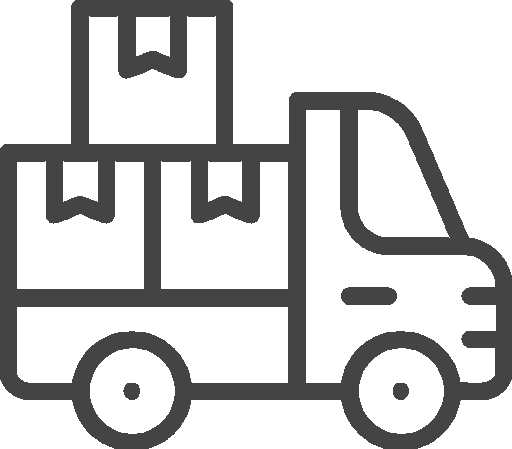 delivery vehicle package transport icon 220684 gray